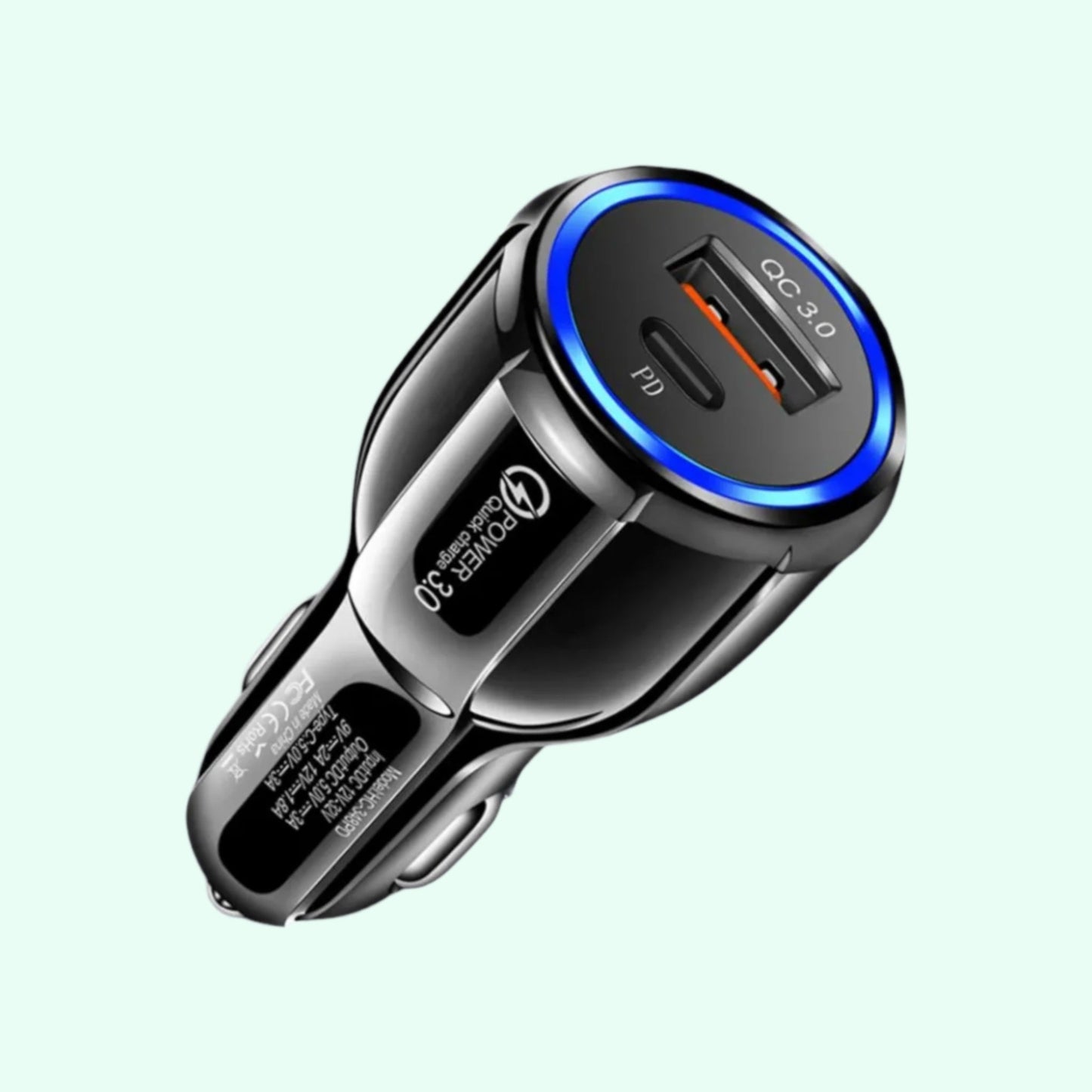 DADU 55W Dual USB-C Car Charger – PD Super Fast Charging | DC-160