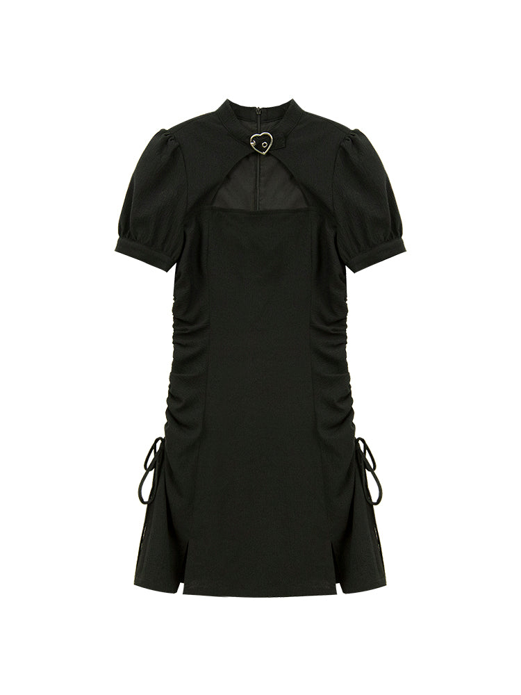 Black Improved Cheongsam Women''s Summer Thin Hot Girl