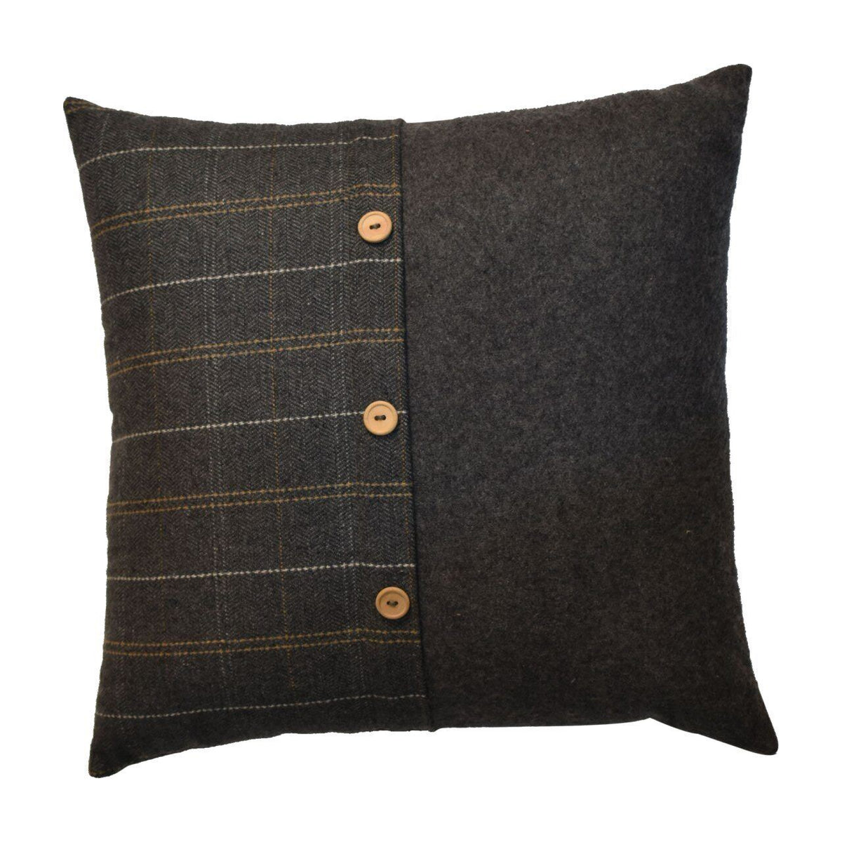 Artisan Quinn Cushion Set of 2 - Pewter Tweed