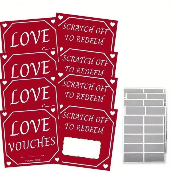 Love Scratch-off Custom DYI Gift 2024 Valentine's Day Scratch-off