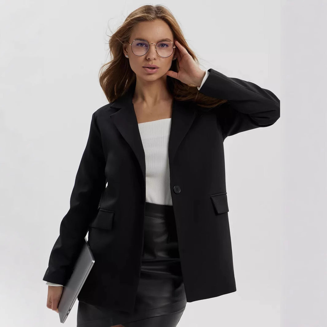 Casual Long Sleeve Loose Slimming Thin Coat