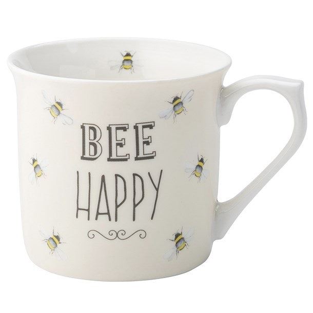Bee Happy Cream Mug