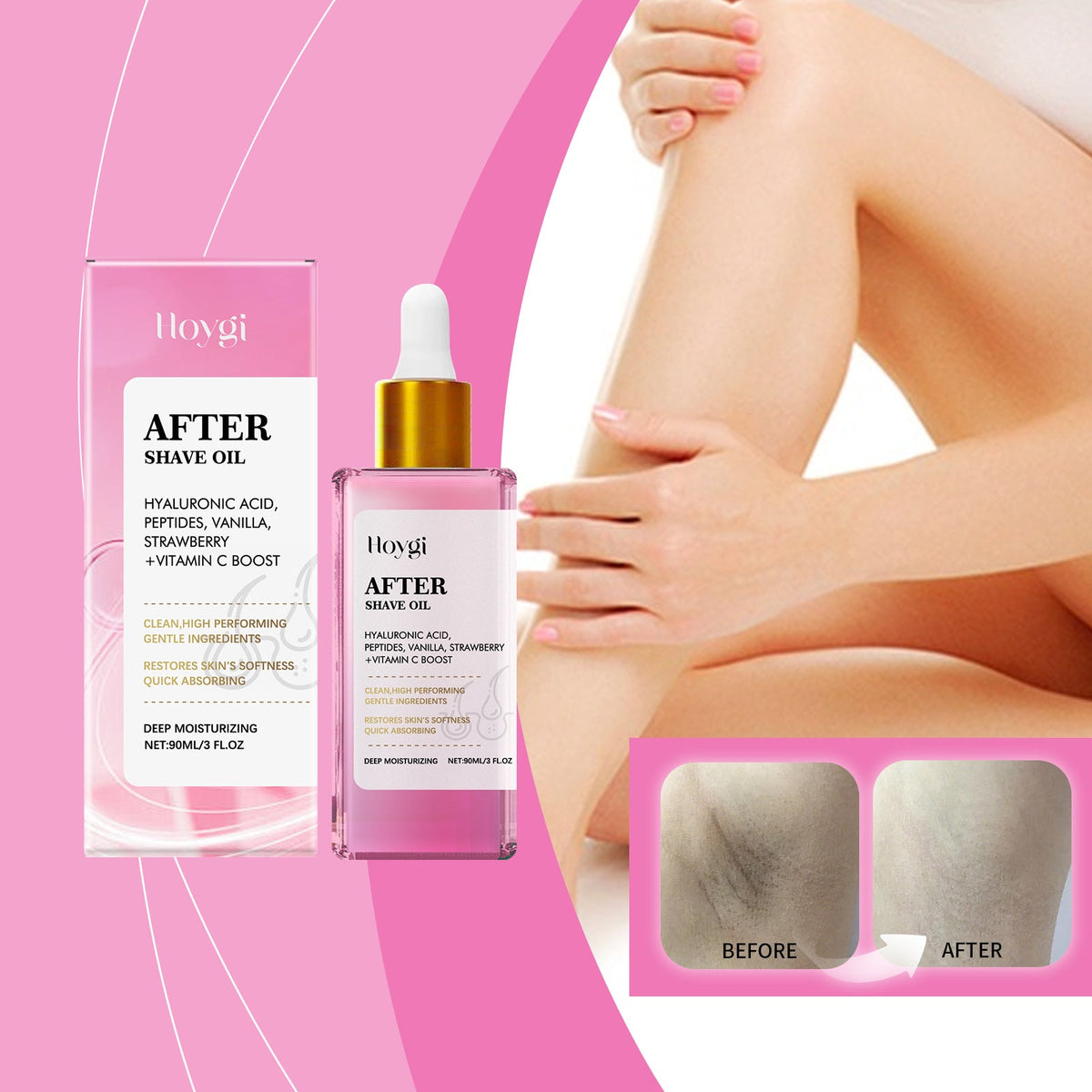 Post-hair Removal And Shaving Repair Essential Oil Strawberry Flavor 90ml