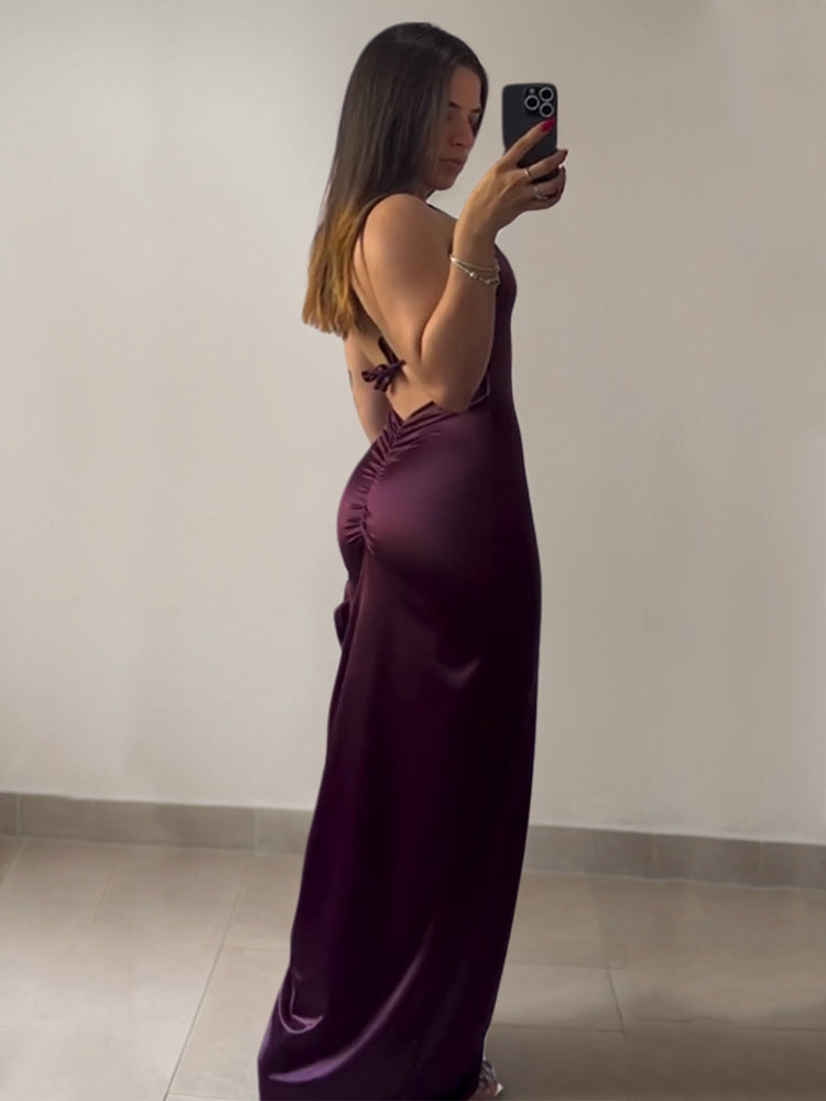 New Summer High-grade Sexy Backless Slip Dress