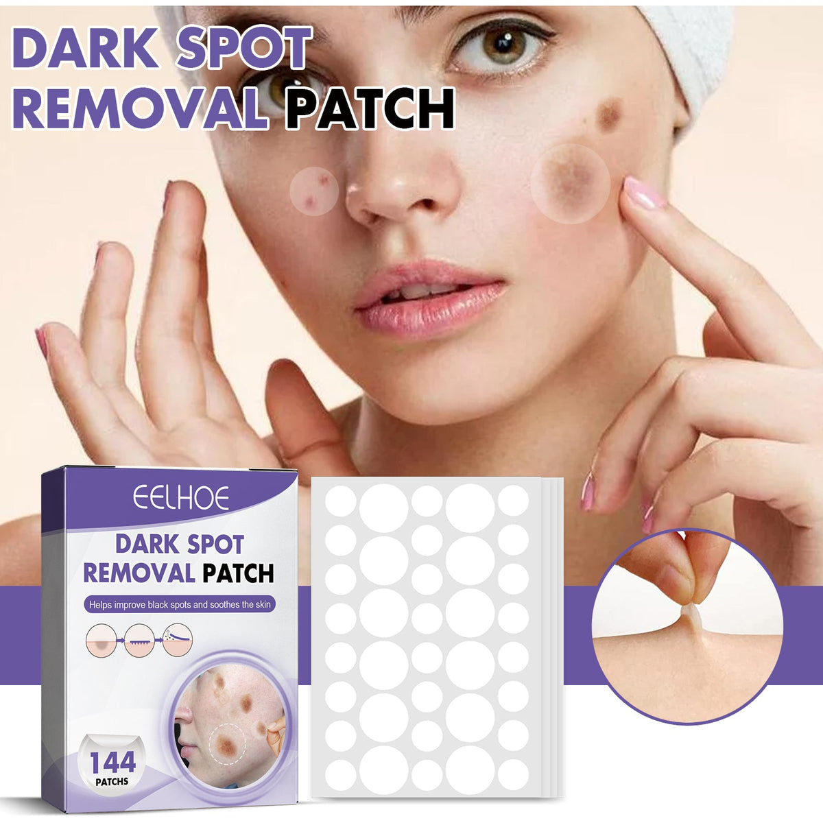 Hydrocolloid Brightening Patch 36 Patches X 4 Sheets Per Box