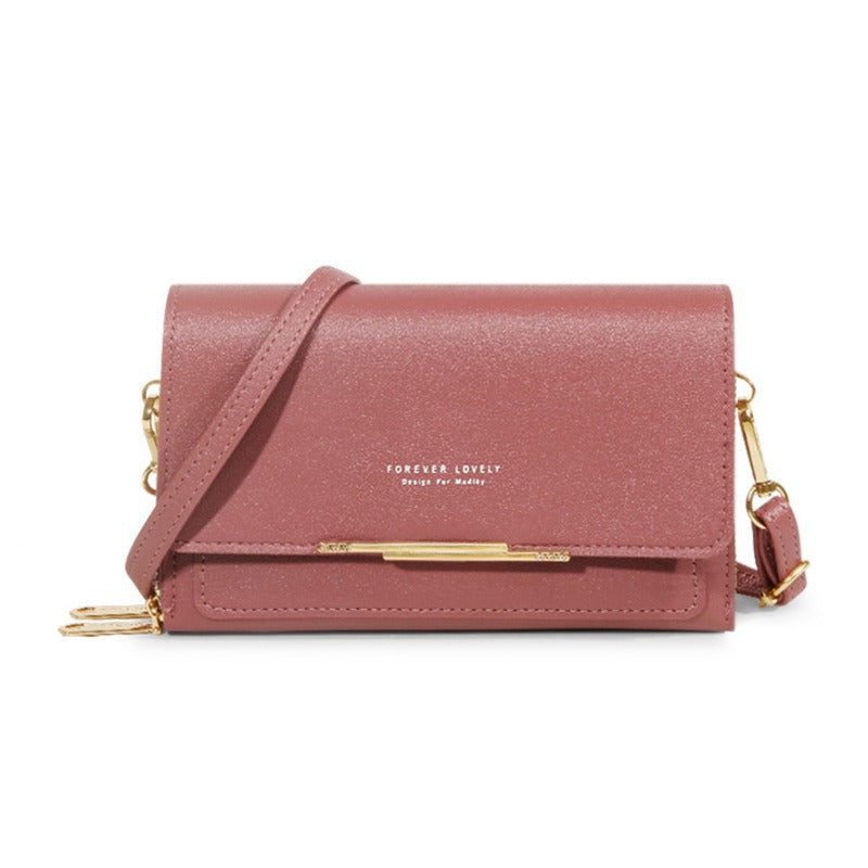 Womens Wallet Korean-style Large-capacity Shoulder Bag Multi-functional Double-layered Design