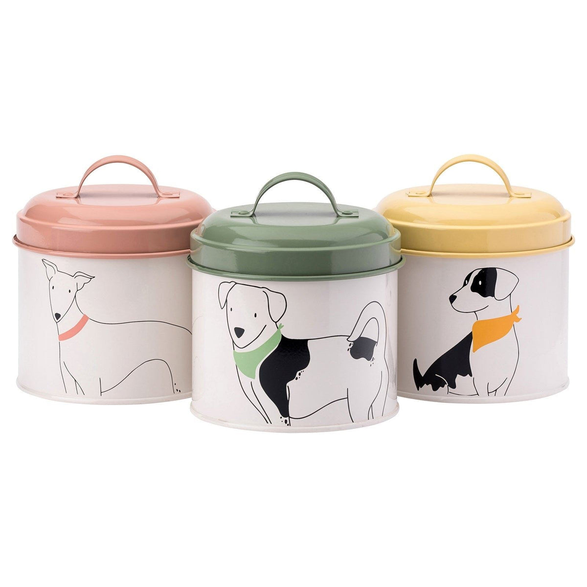 Playful Pets Set of 3 Dog Tins