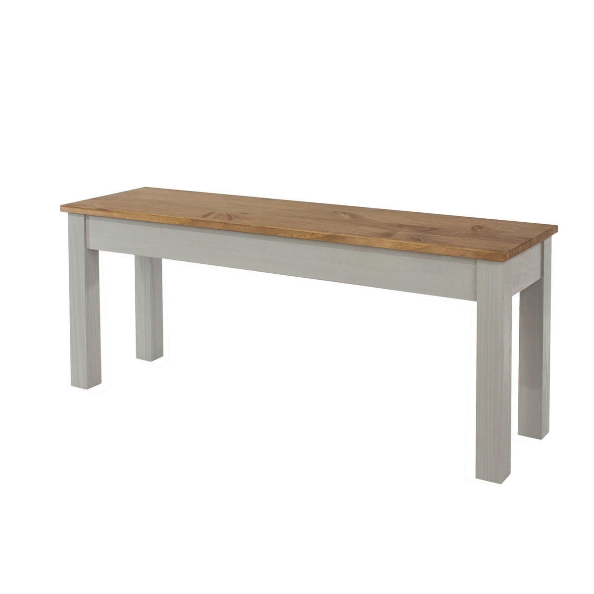 Linea Grey Wax Finish Bench For 1500Mm Table