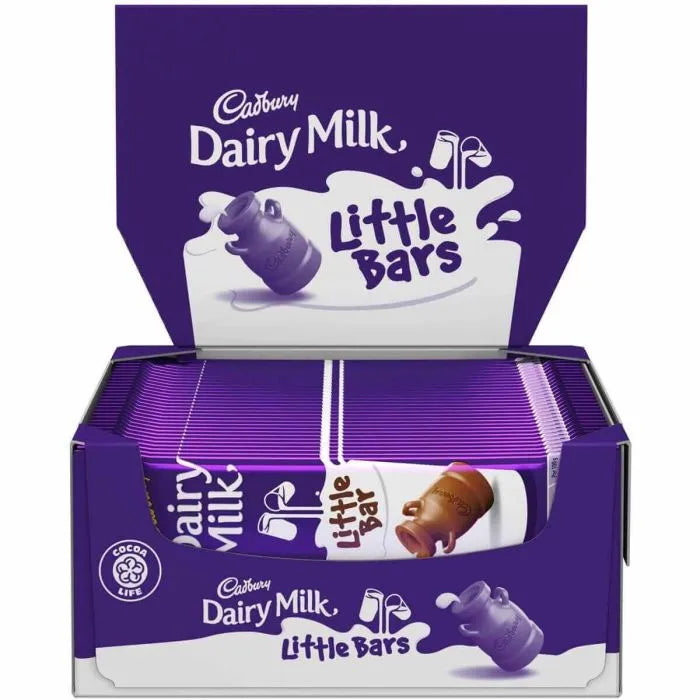 60 x Cadbury Dairy Milk für Kinder 18g