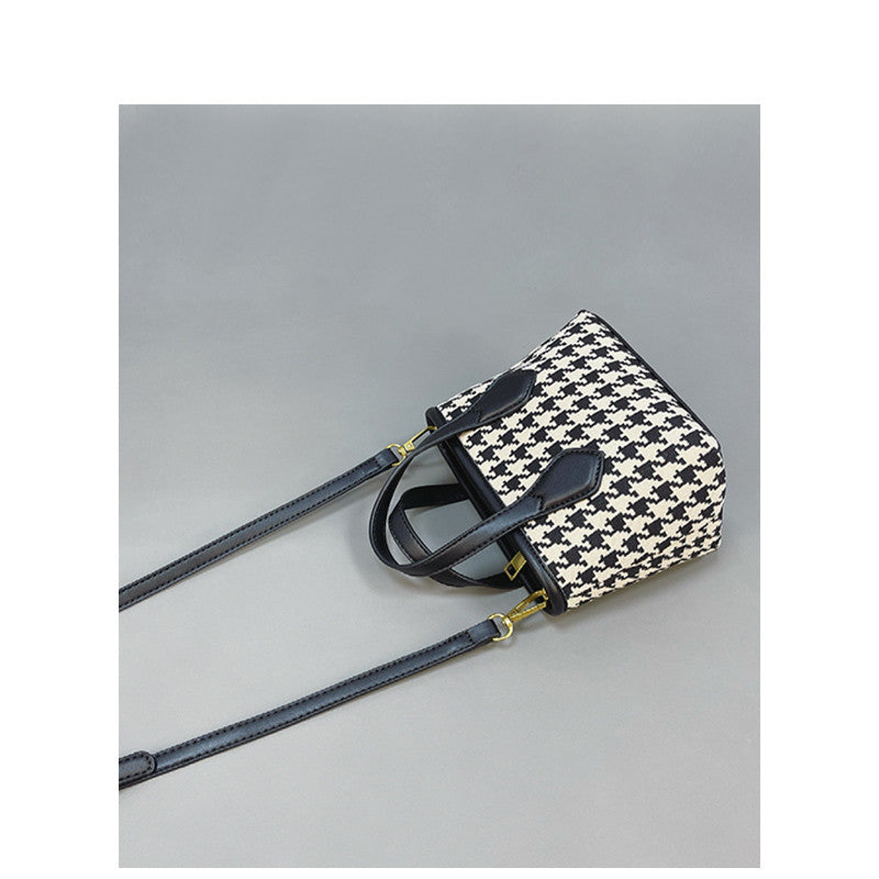 Fashion Houndstooth Single-shoulder Messenger Bag