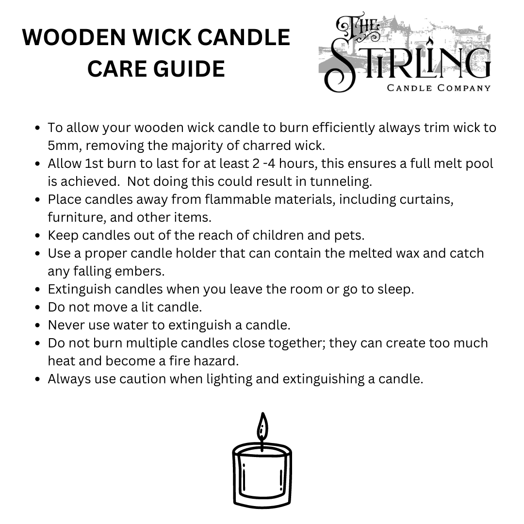 Chamomile & Sandalwood - Travel Tin Candle - Wooden Wick