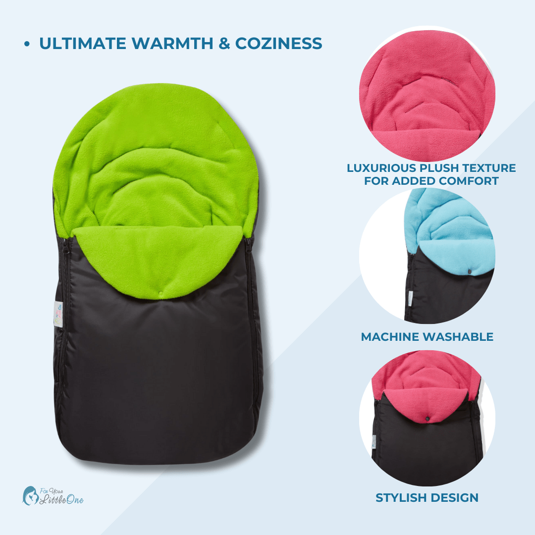 Saco cubrepiés universal para silla de auto - Apto para todos los arneses de 3 y 5 puntos
