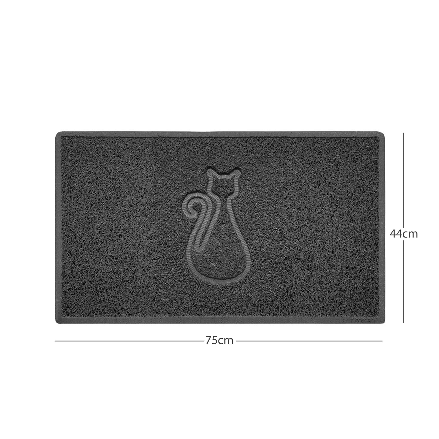 Nicoman Cat Embossed Spaghetti Door Mat | Indoor & Outdoor | Multiple Colours & Sizes