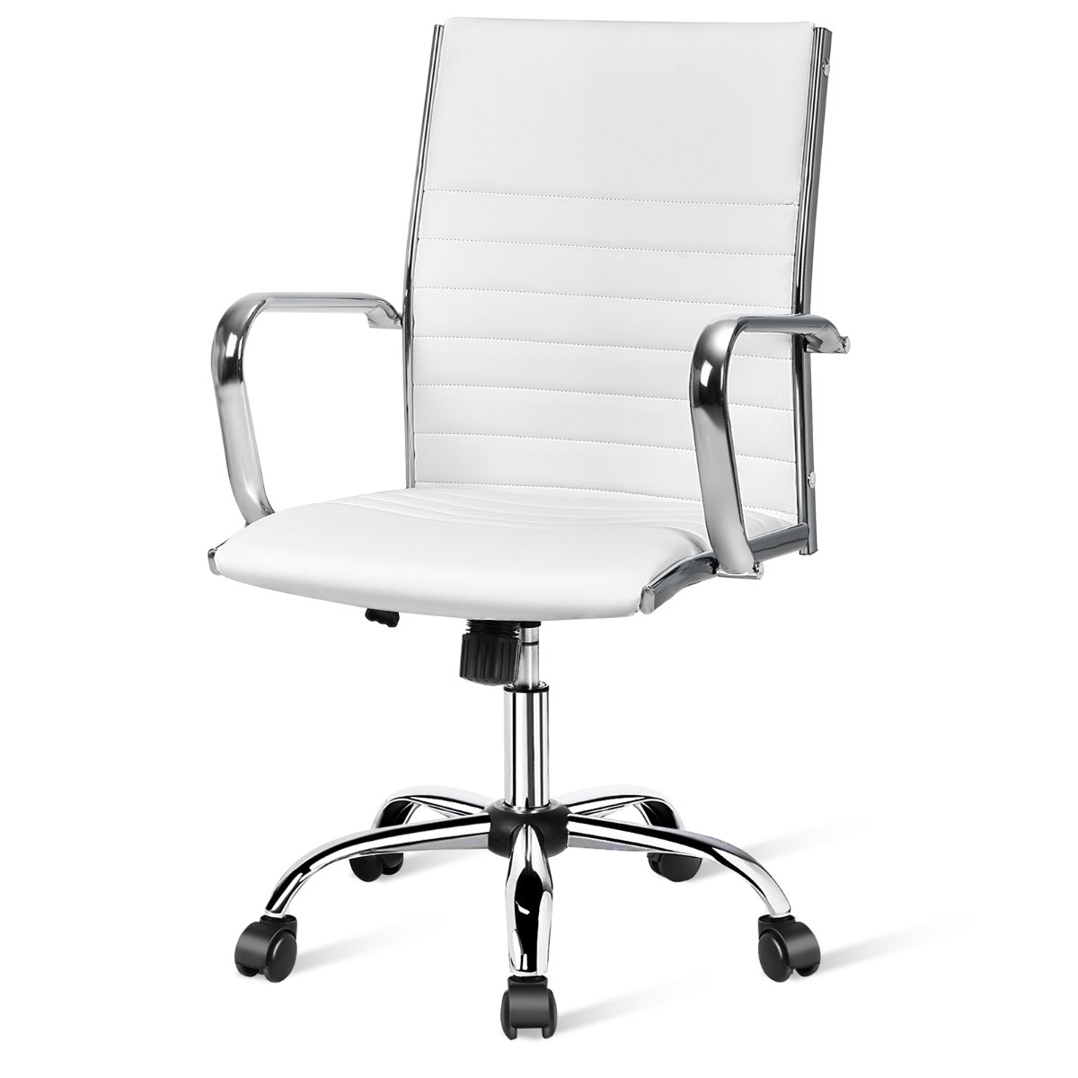 Height Adjustable Rolling High-Back Executive Chair for Home Office-Black