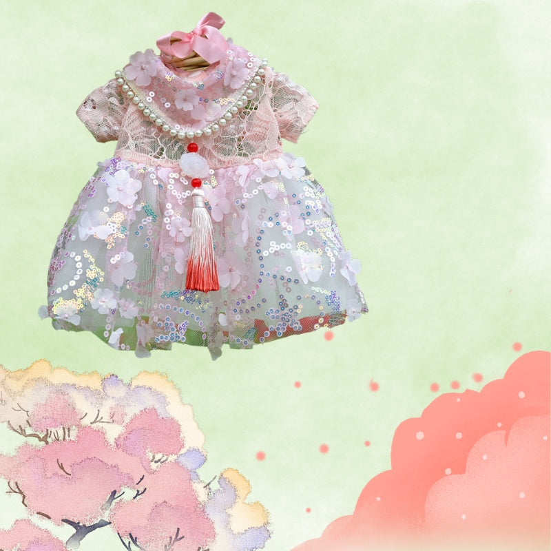 Cat Hanfu Clothes Pet Summer Thin Section