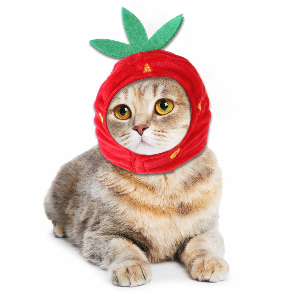 Pet Headgear Cute Dog Teddy Dress Up SUNFLOWER Cat Headdress Wig Cat Headgear Hat