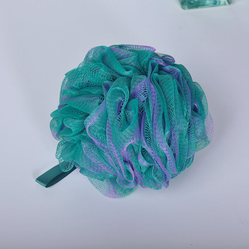 New Style Brush Back Big Flower Foam Bath Ball