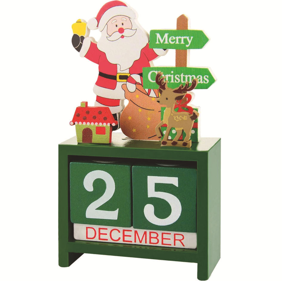 Christmas wooden calendar ornaments