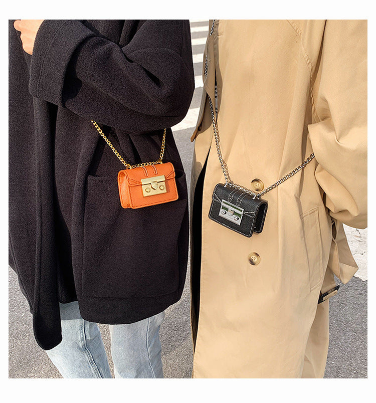 Women's Fashion All-match Ins Mini Chain Messenger Small Square Bag