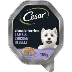 Cesar Classic Terrine with Juicy Lamb and Chicken in Jelly, 150g - Case of 14