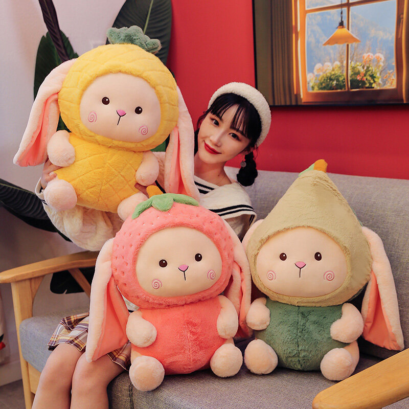 Cute And Adorable Fruit Rabbit Doll Cartoon Plush Toy