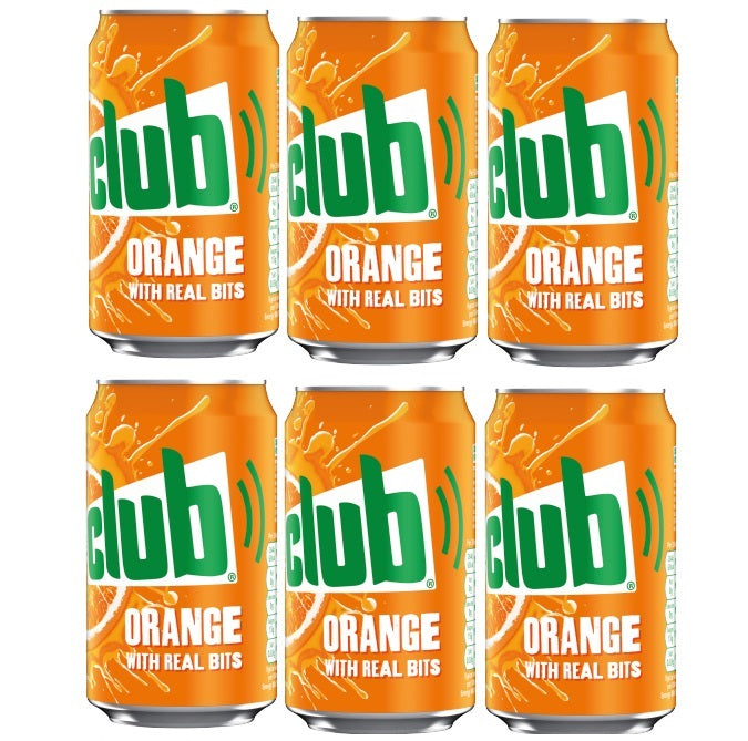 6 x Club Orange Dosen - 330 ml