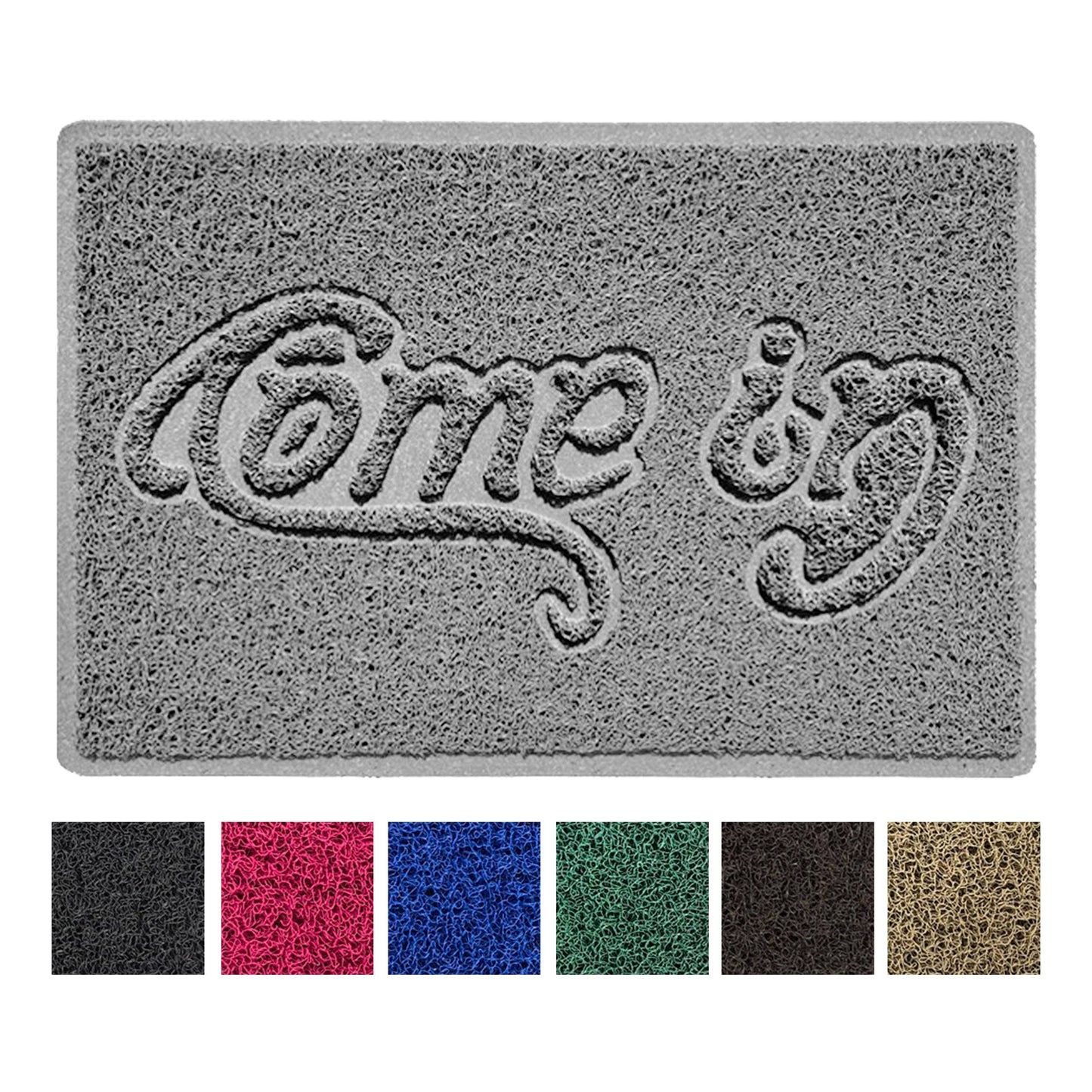 Nicoman "Come In" Spaghetti Door Mat – Indoor & Outdoor | Non-Slip | Machine Washable