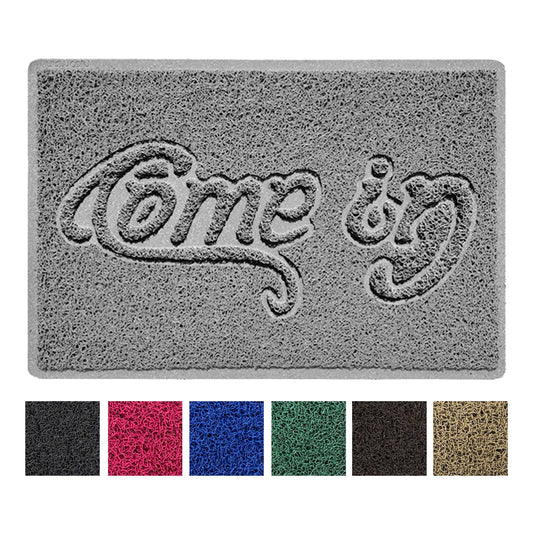 Nicoman "Come In" Spaghetti Door Mat – Indoor & Outdoor | Non-Slip | Machine Washable