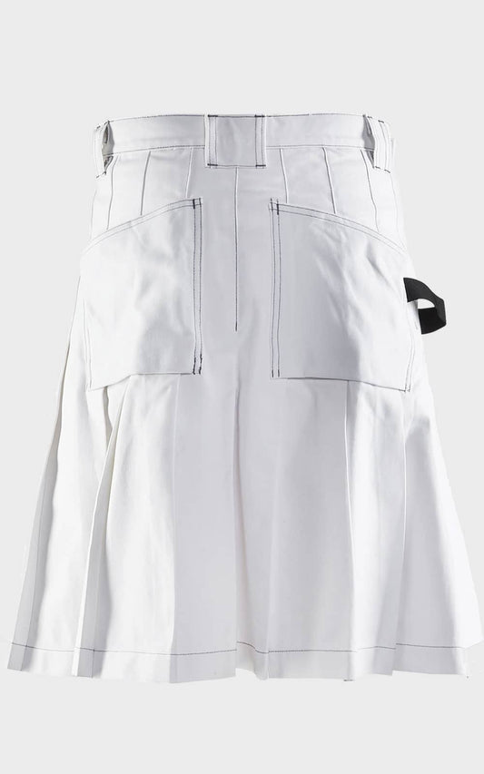 Work Utility Kilt – Cotton Cargo Kilt with Pockets & Adjustable Straps