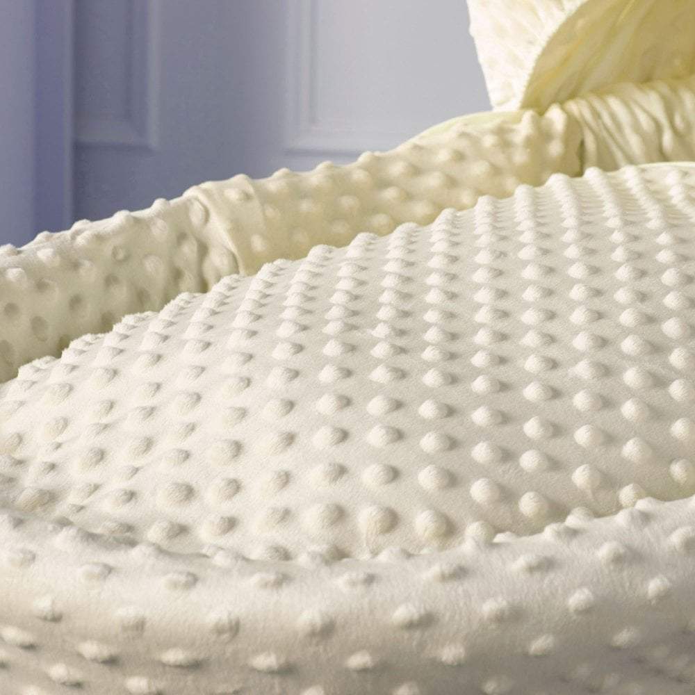 Moseskorb-Bettwäscheset "Cream Dimple"