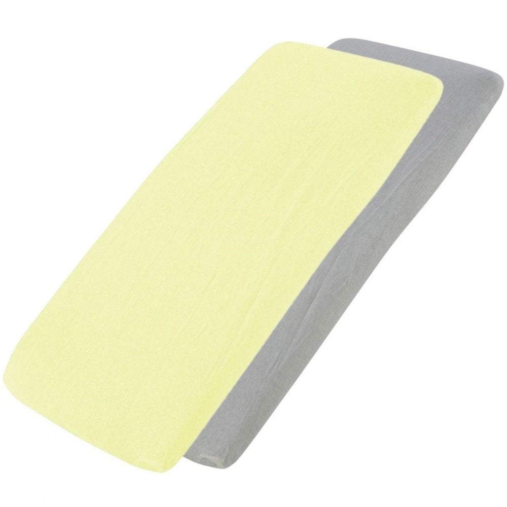 Crib Jersey Fitted Sheets | 100% Cotton | 40x90cm | Pack of 2