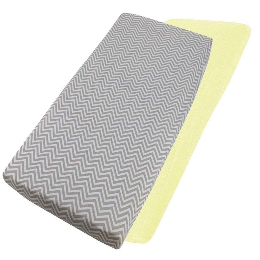 Crib Jersey Fitted Sheets | 100% Cotton | 40x90cm | Pack of 2