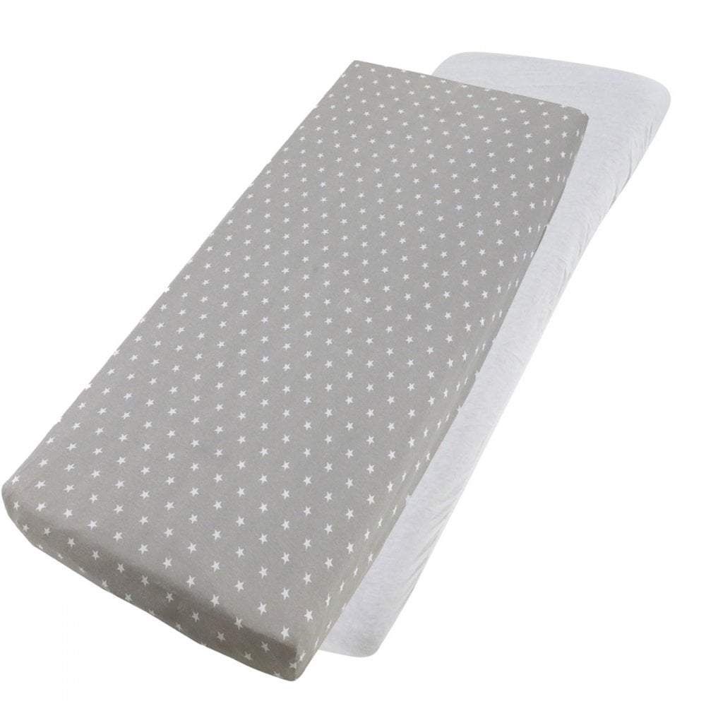 Crib Jersey Fitted Sheets | 100% Cotton | 40x90cm | Pack of 2