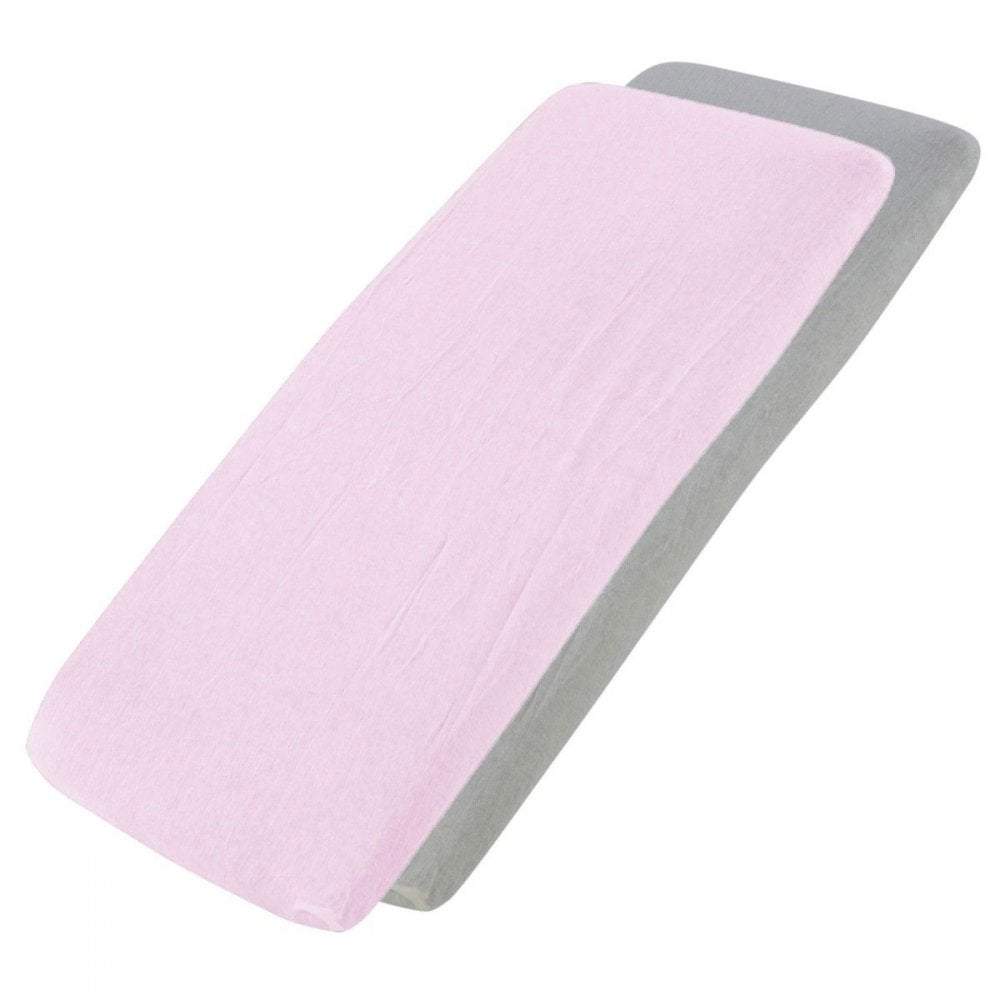 Crib Jersey Fitted Sheets | 100% Cotton | 40x90cm | Pack of 2