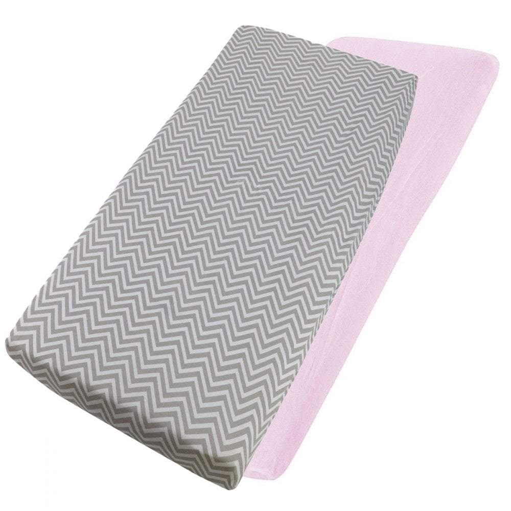 Crib Jersey Fitted Sheets | 100% Cotton | 40x90cm | Pack of 2