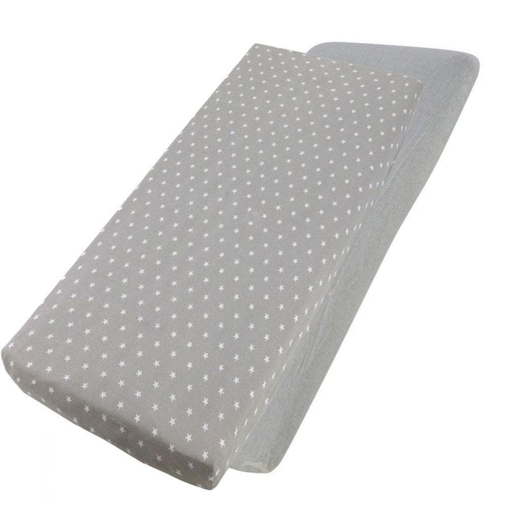 Crib Jersey Fitted Sheets | 100% Cotton | 40x90cm | Pack of 2