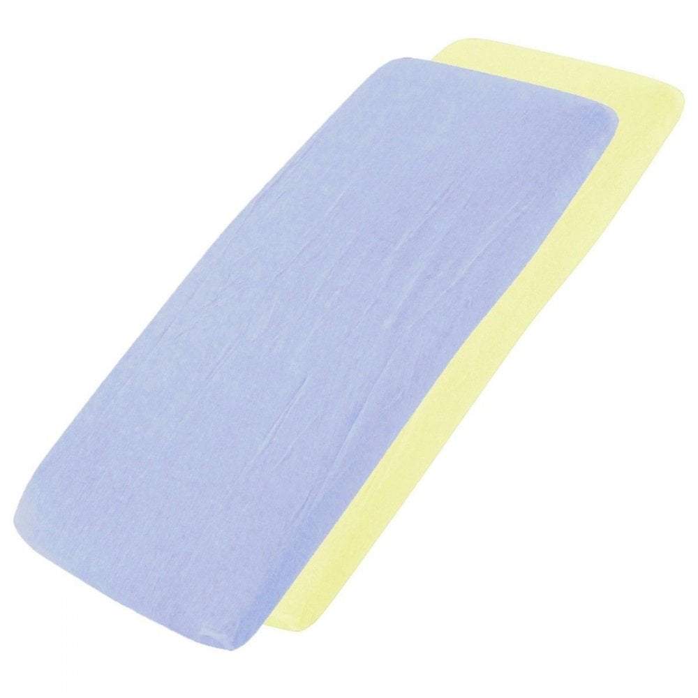 Crib Jersey Fitted Sheets | 100% Cotton | 40x90cm | Pack of 2