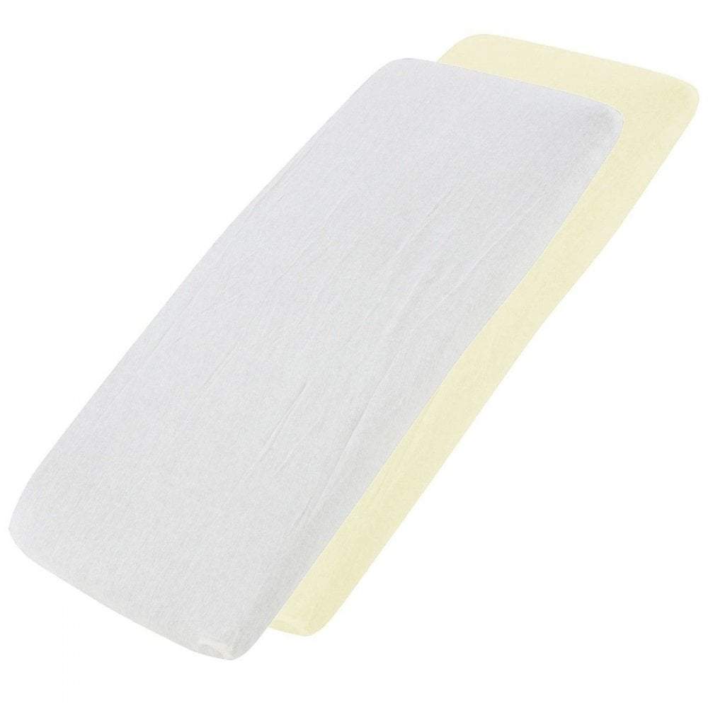 Crib Jersey Fitted Sheets | 100% Cotton | 40x90cm | Pack of 2