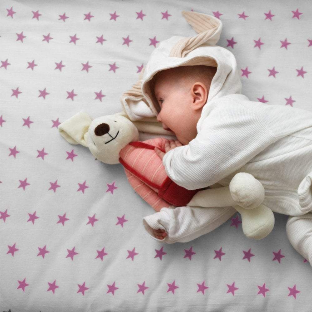 100% Cotton Jersey Crib Fitted Sheets 40x90cm | Pack of 4