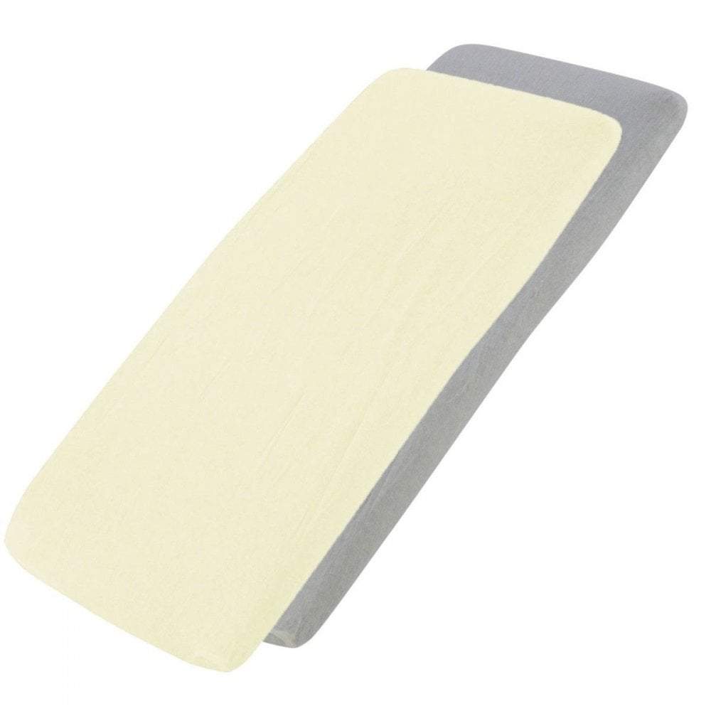 100% Cotton Jersey Crib Fitted Sheets 40x90cm | Pack of 4
