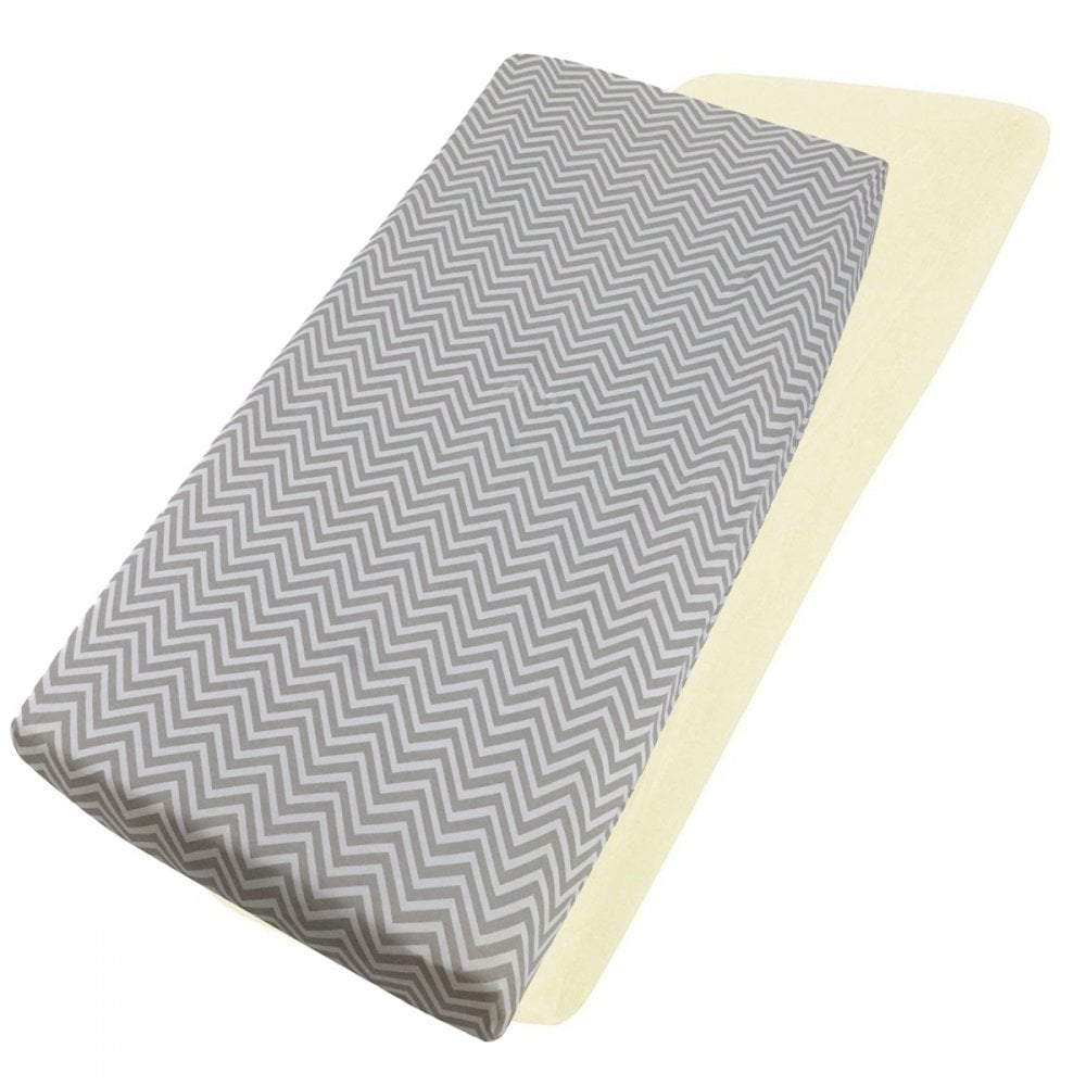 100% Cotton Jersey Crib Fitted Sheets 40x90cm | Pack of 4