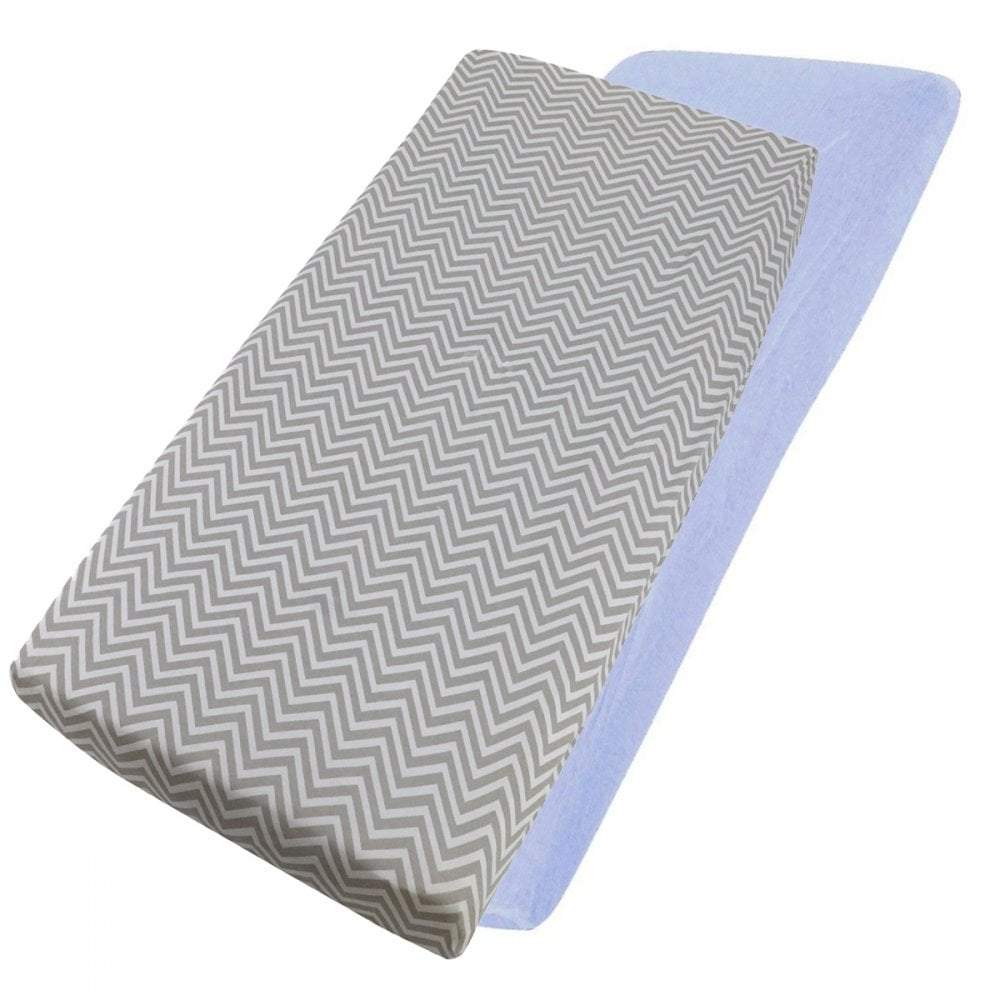 100% Cotton Jersey Crib Fitted Sheets 40x90cm | Pack of 4