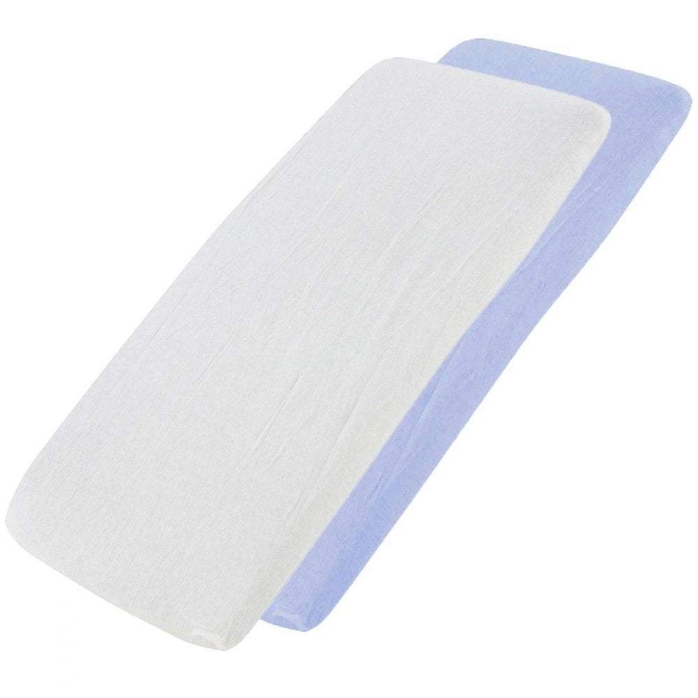 100% Cotton Jersey Crib Fitted Sheets 40x90cm | Pack of 4