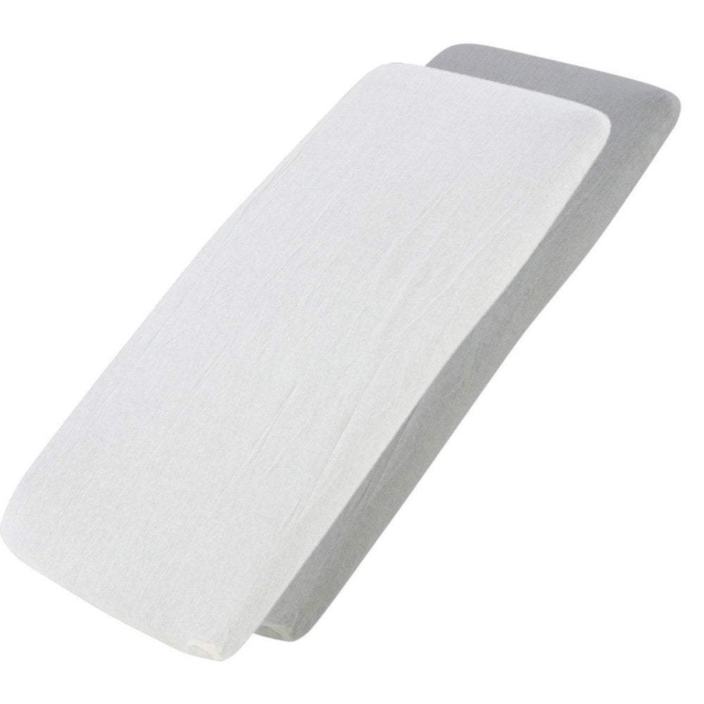 100% Cotton Jersey Crib Fitted Sheets 40x90cm | Pack of 4