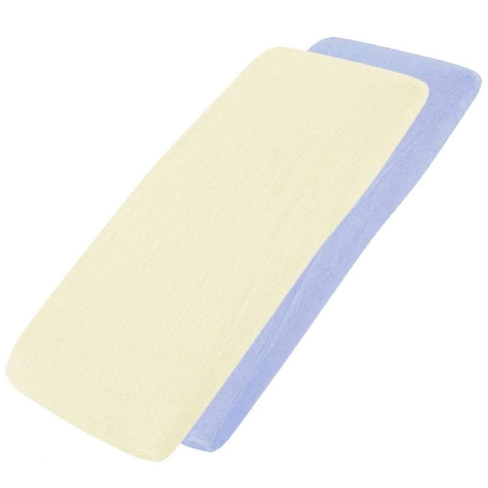 100% Cotton Jersey Crib Fitted Sheets 40x90cm | Pack of 4