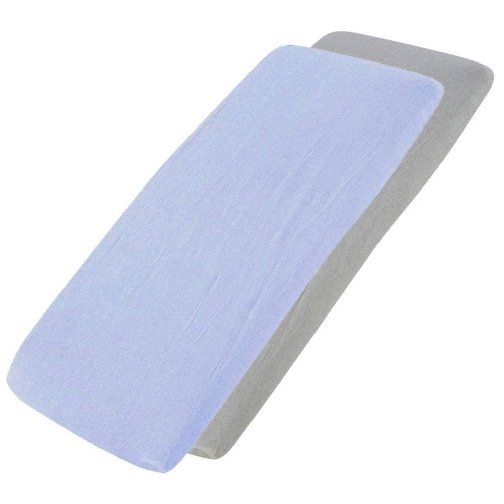 100% Cotton Jersey Crib Fitted Sheets 40x90cm | Pack of 4