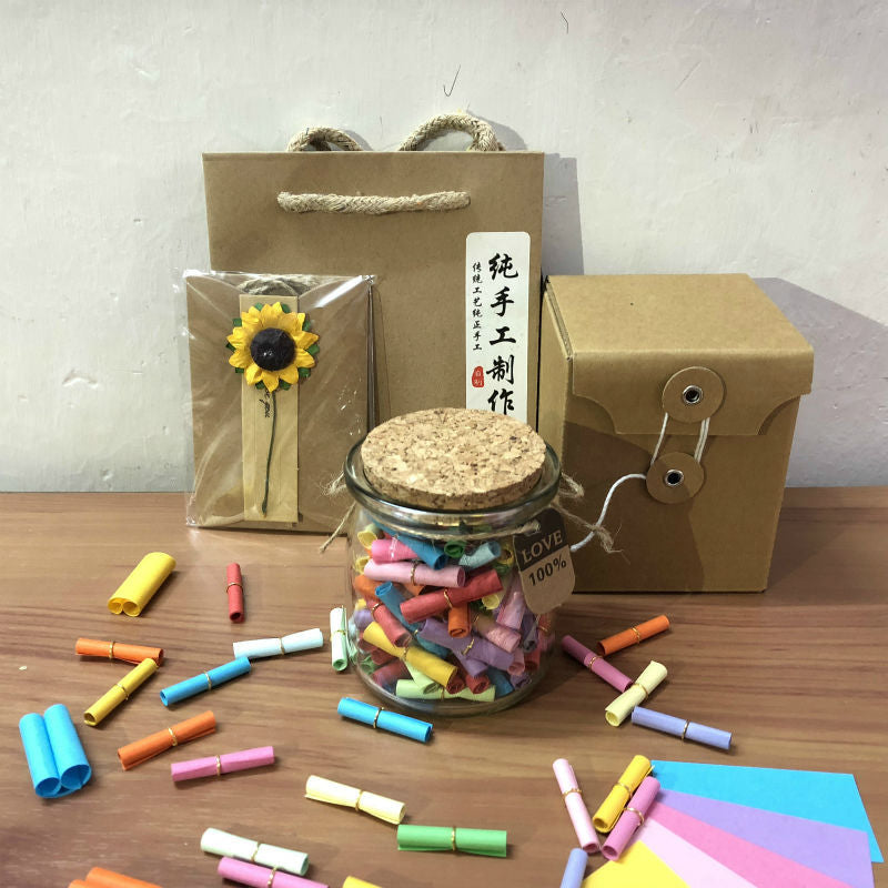 Wishing Bottle Love Letter Paper Wish Scroll Valentine's Day Graduation Gift Love Letter Capsules Diy Children's Day Teacher