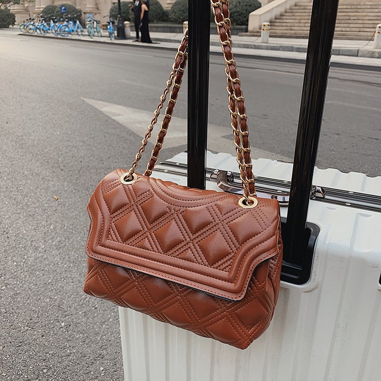 Cross-border Women's Bag Factory Direct Supply New TB Rhombus One-shoulder Crossbody Chain Women's Bag