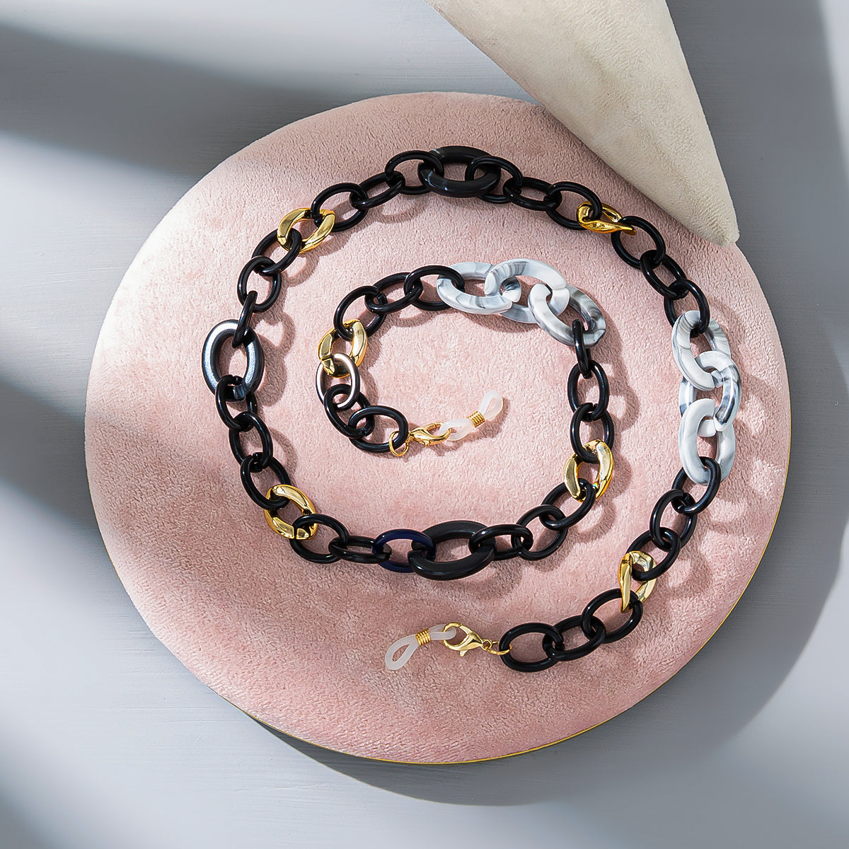 Acrylic Colorful Eyeglass Chain, Fashionable Anti-loss Eyeglass Hanging Chain And Lanyard For Women
