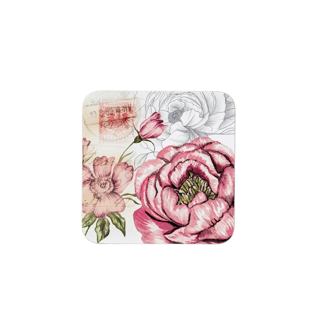 Floral Set of 4pk Coasters